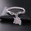 Rhinestone Unicorn Bracelet